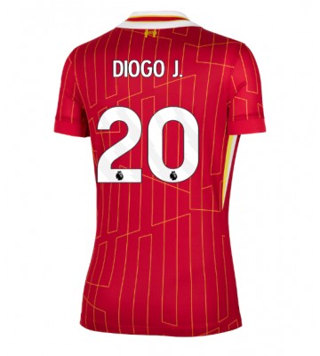 Liverpool Diogo Jota #20 Primera Equipación Mujer 2024-25 Manga Corta